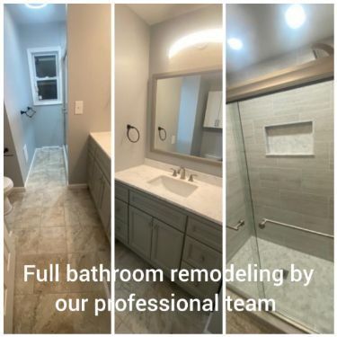 Full bathroom remodel by our team - Handyman on Demand