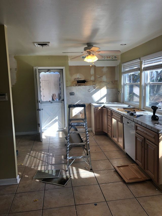 Kitchen with tile floor - Handyman on Demand