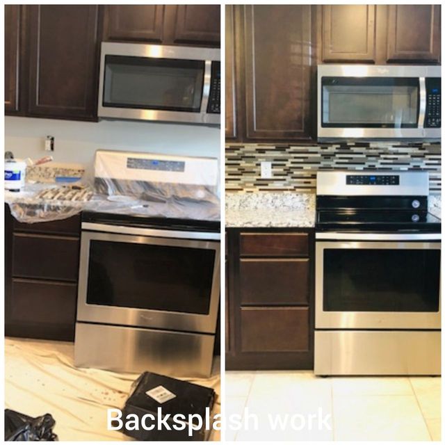 Backsplash and appliance install - Handyman on Demand
