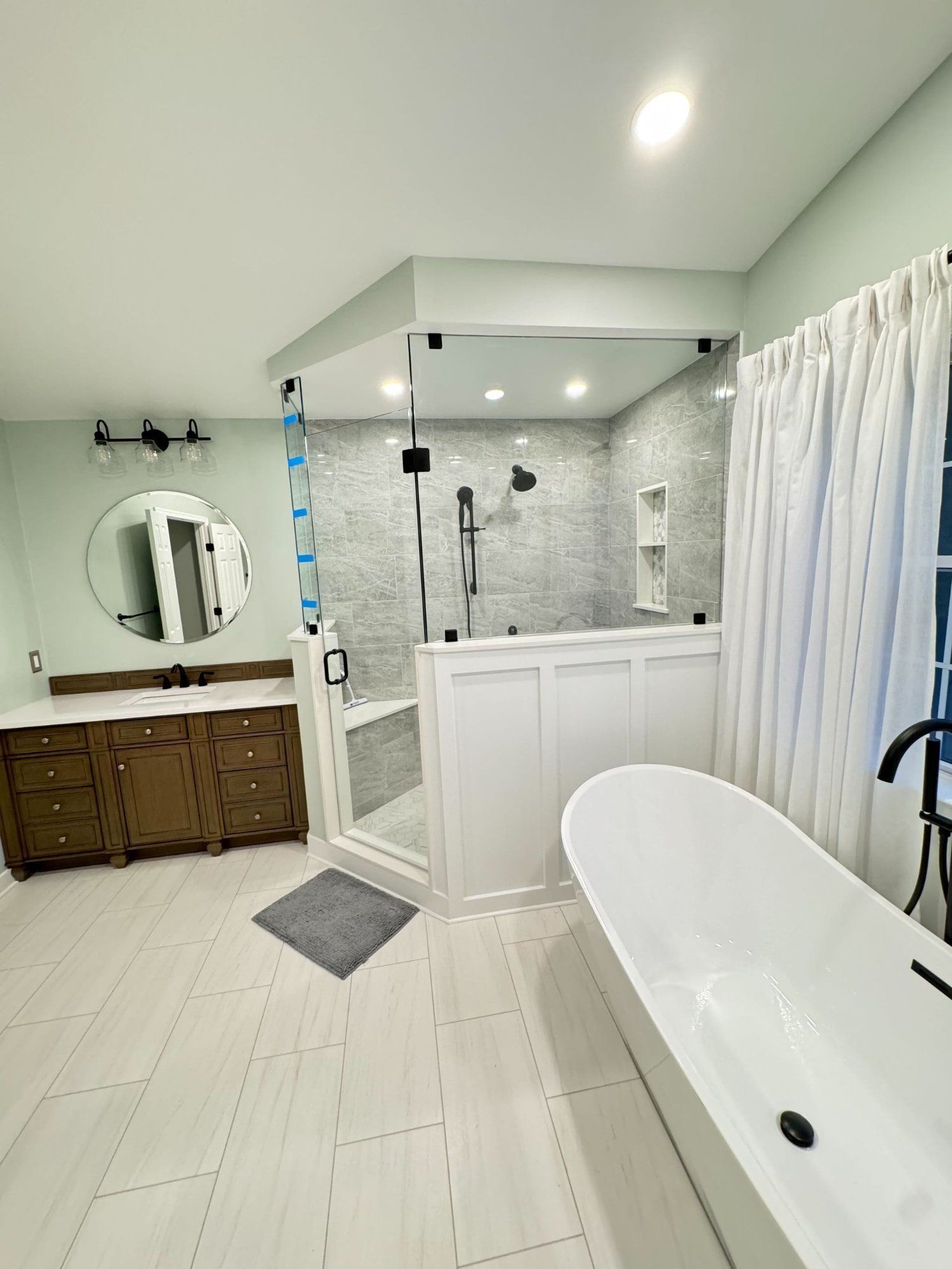 Custom bathroom remodel in Clarksville Maryland by professional contractor Handyman on Demand — bathroom renovation featuring quality tilework and updated fixtures