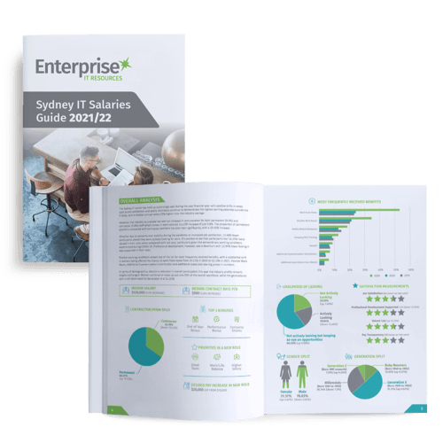 A brochure about sydney it salaries for the year 2021/22.