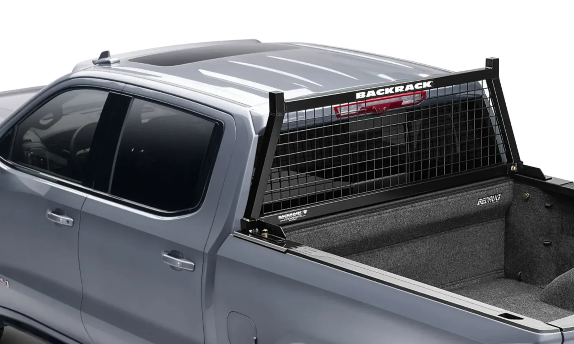 BACKRACK Safety Rack installed behind a pickup cab