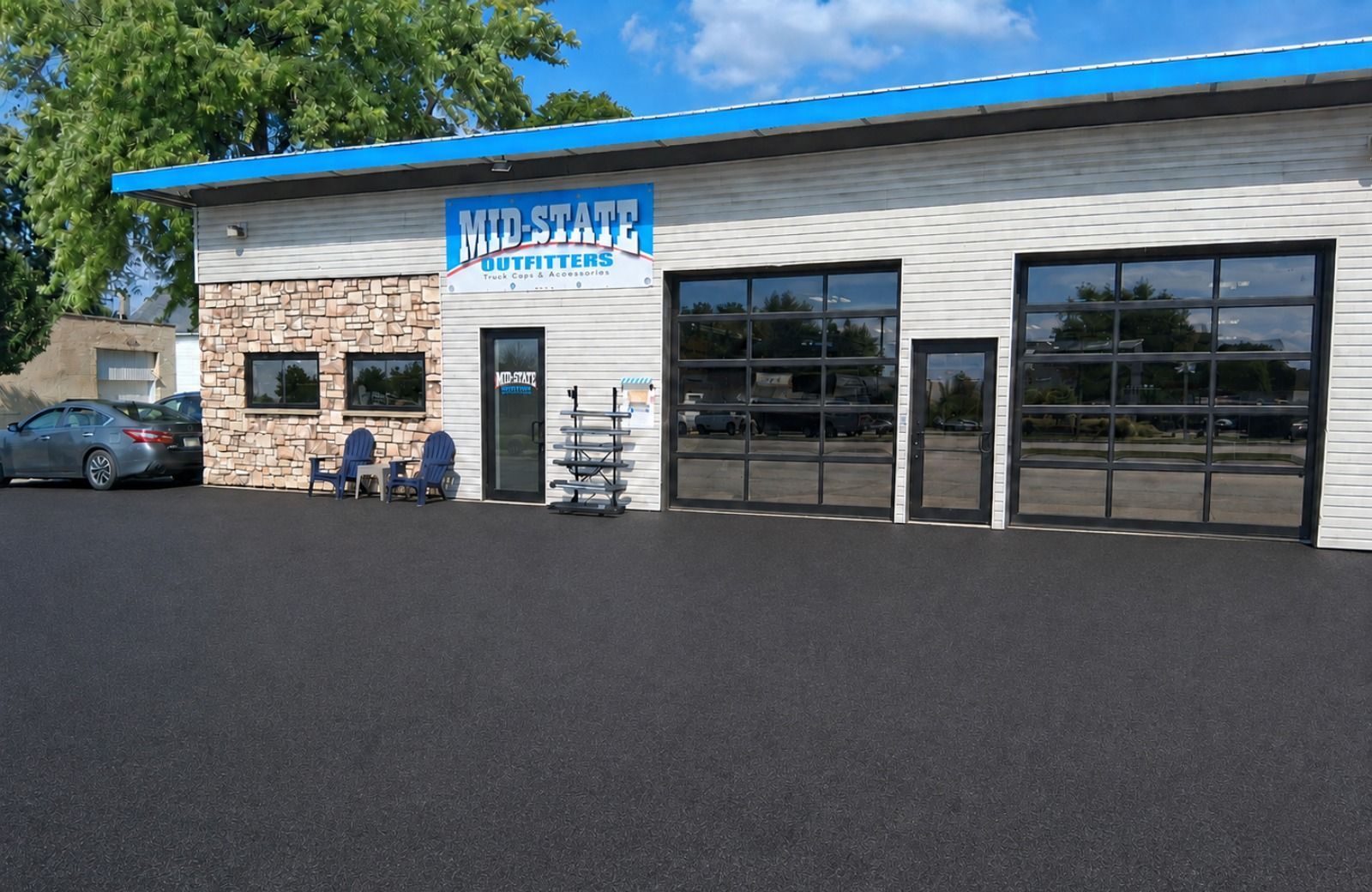 Midstate Outfitters showroom and installation shop in Fond du Lac