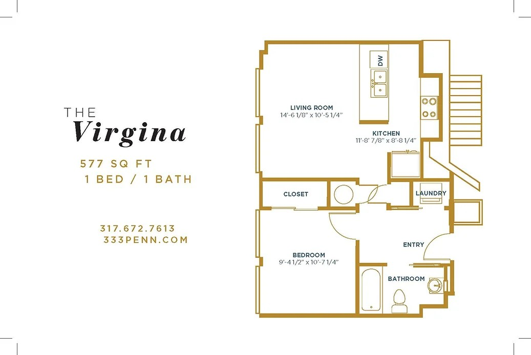 A floor plan of a house called virgina