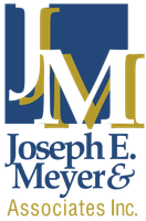 Joseph E. Meyer & Associates Inc. logo with blue and gold JM monogram and company name below