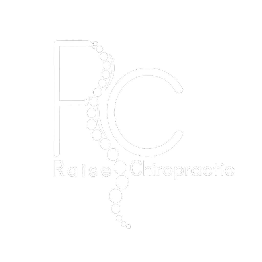 Raise Chiropractic logo representing cash-based chiropractic care focused on pain relief and movement restoration