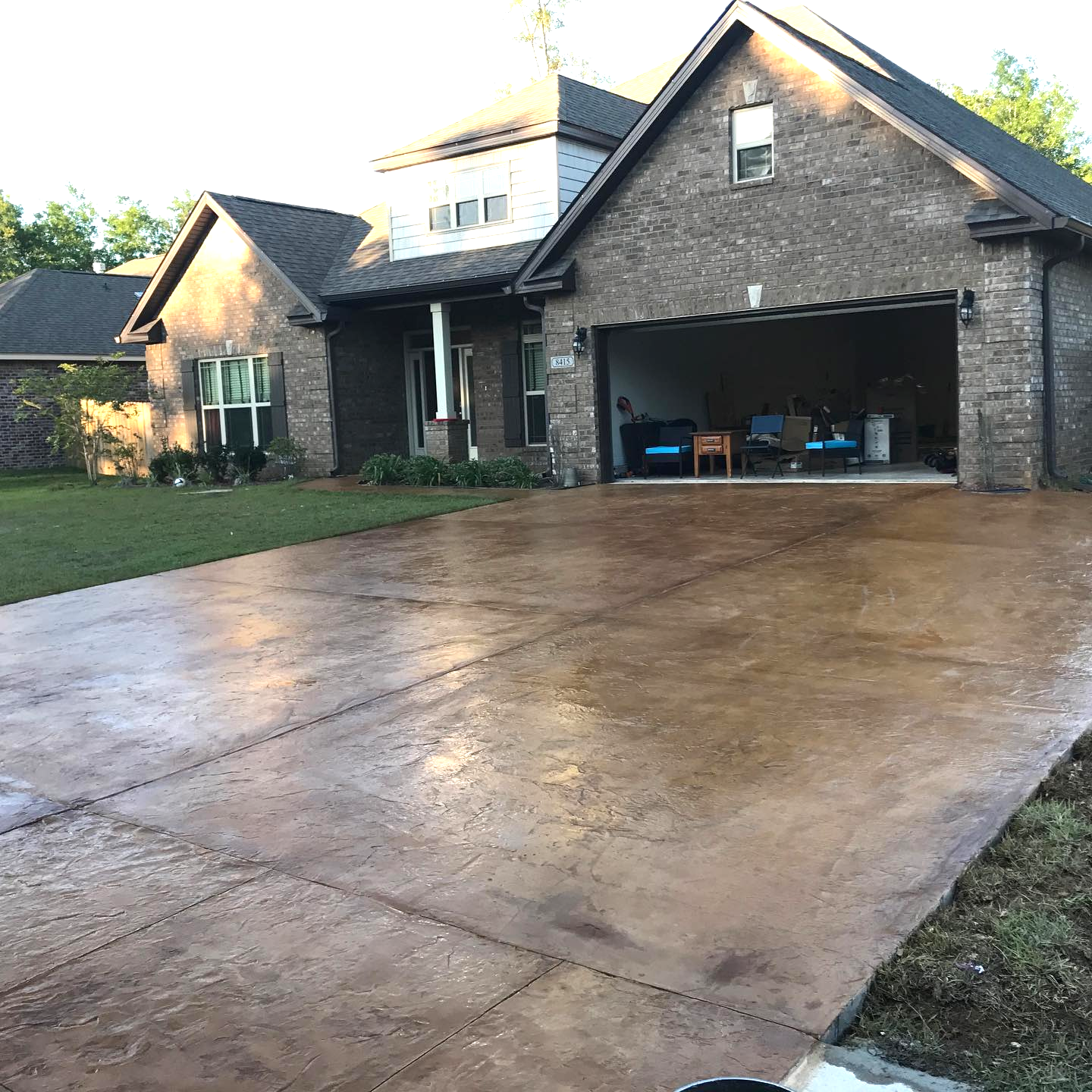 Concrete Stamped & Stain - C. Mason Concrete