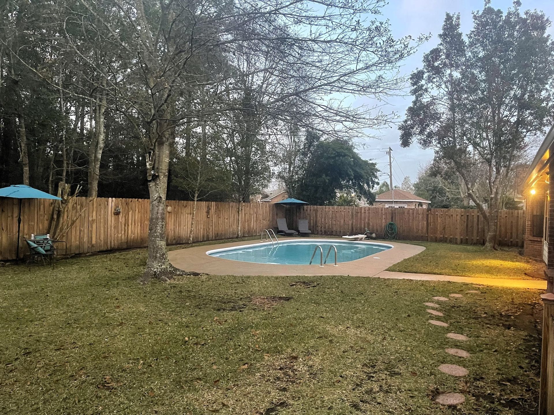 Concrete Patio Before Image - C. Mason Concrete