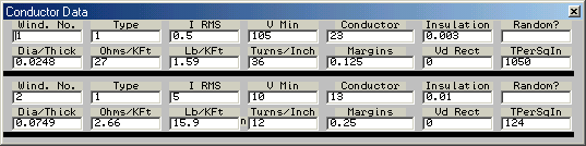 A computer screen showing a conductor table