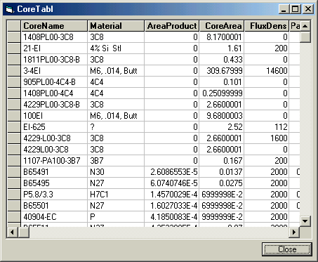 A computer screen shows a table of numbers and letters