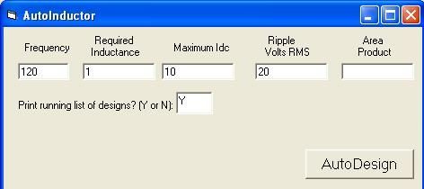 A computer screen that says autoinductor on it