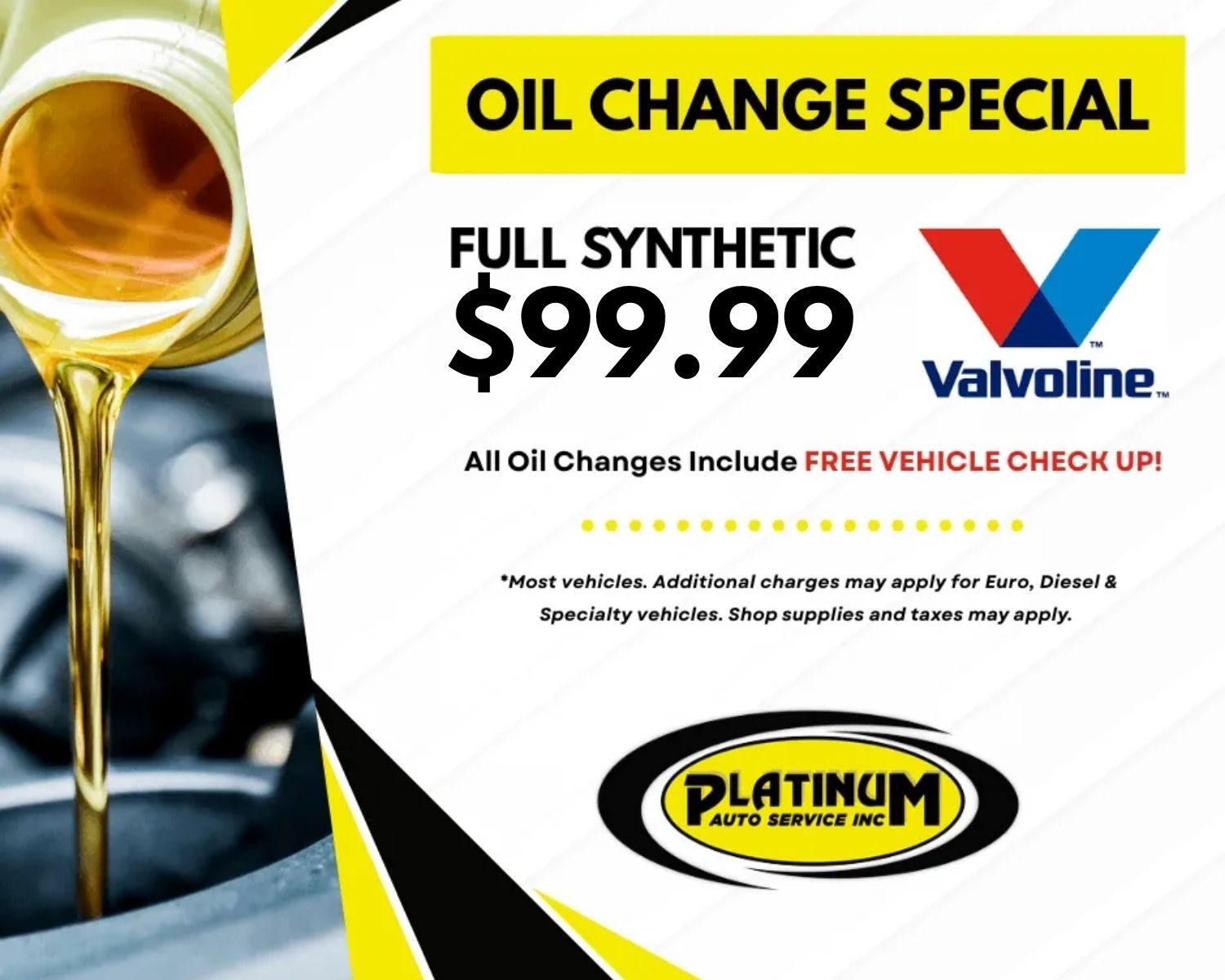 Oil Change Special