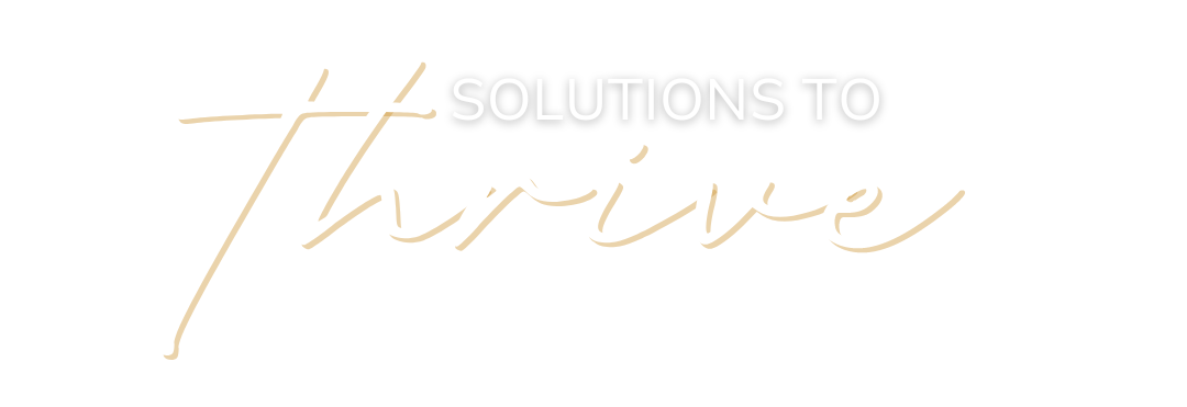 A white background with a cross and the words `` solutions to trust '' written in arabic.