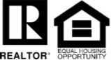 REALTOR and Equal Housing Opportunity logos in black on a white background