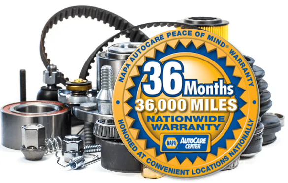NAPA Warranty badge