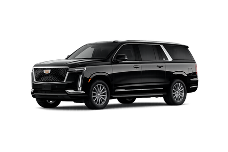 Black Cadillac Escalade ESV for SAN Airport transportation in San Diego