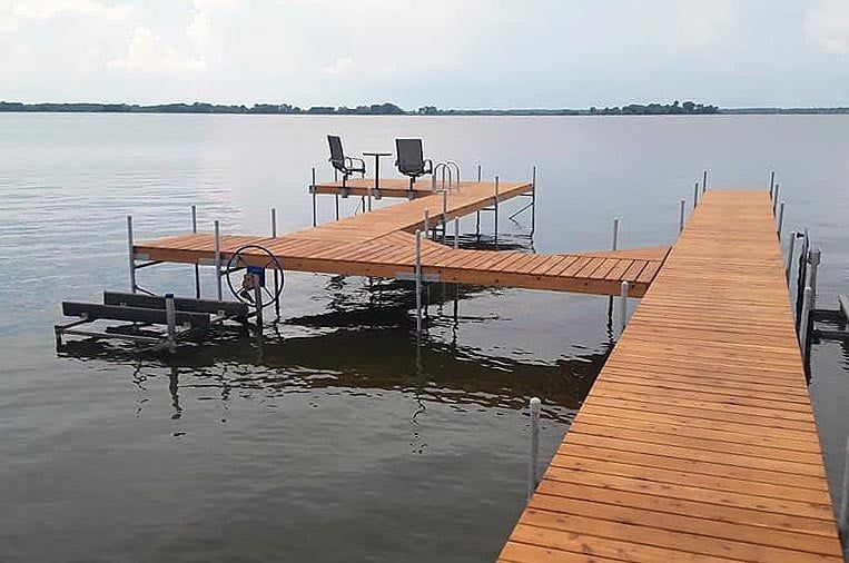 Dock located at the lake