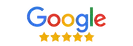 A google logo with four stars on it on a white background.