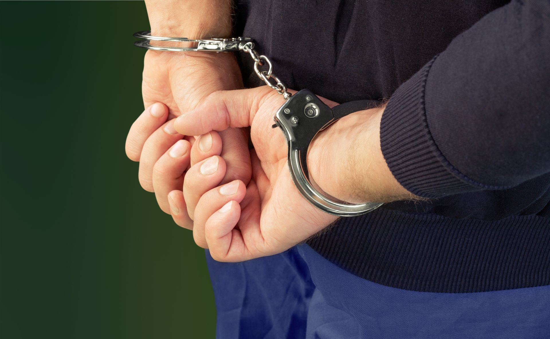 Cuffs on hands
