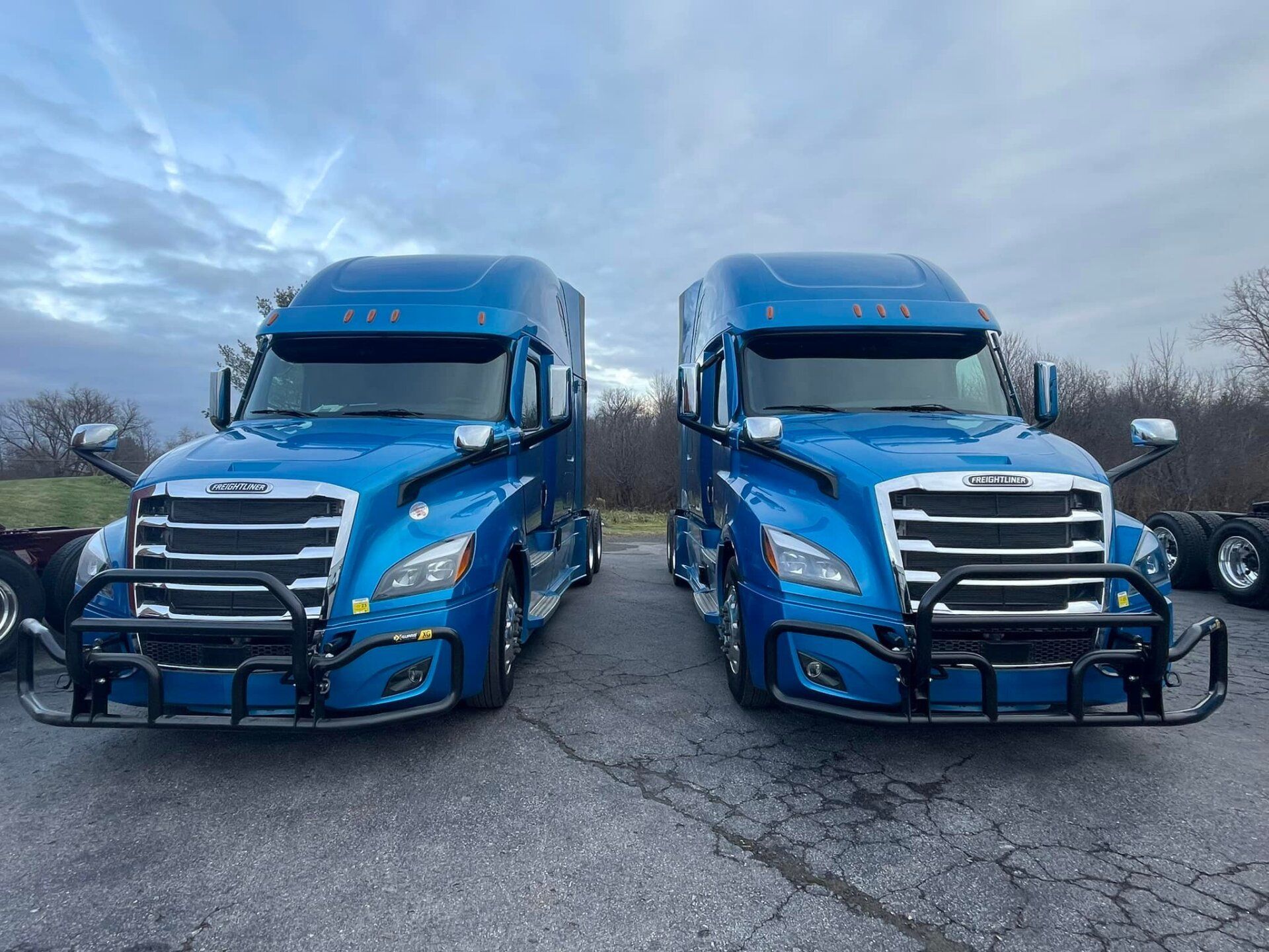 Two Blue Freight Truck — Rome, NY — R.B. Humphreys, Inc.