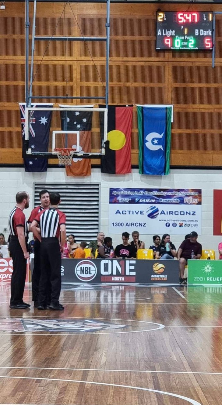 Indoor Basketball Game With Referee at the Free-throw LINE — Active Airconz in Winnellie, NT