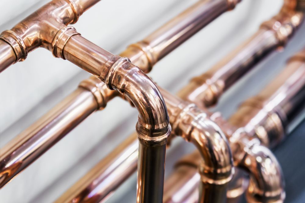 copper pipes - T. Woods Plumbing