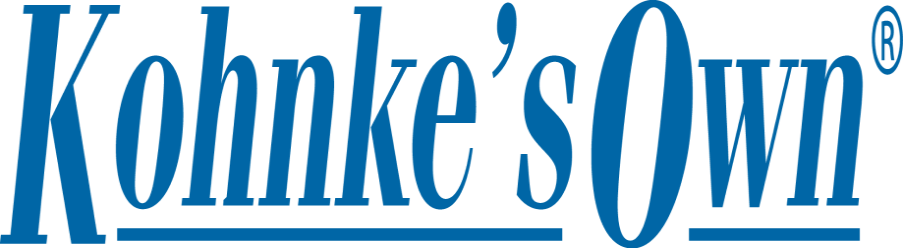 Kohnke's Own logo in blue text with an underline below "Kohnke's Own" and a registered trademark symbol.