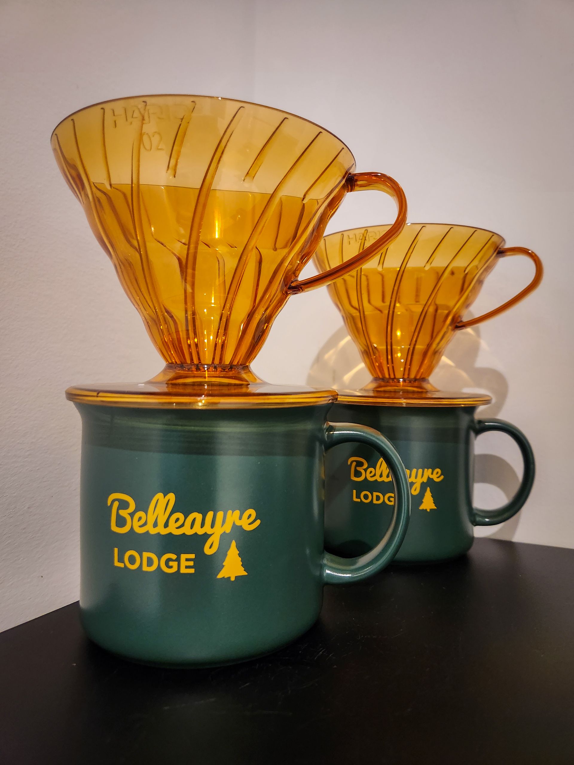 Closeup of Belleayre Lodge branded kitchen appliances/tins, seen in Cabin 1.