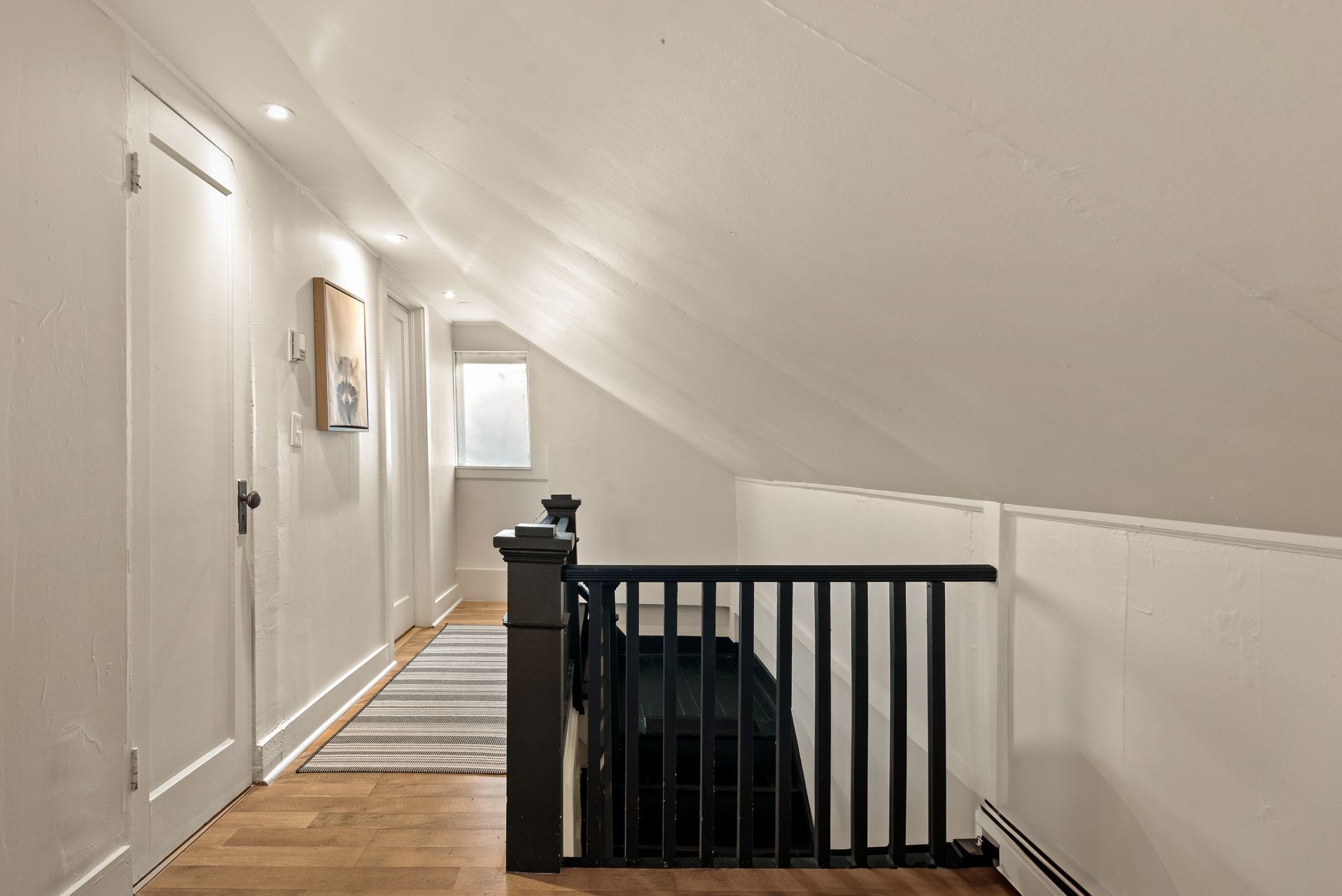 Hallway for Cabin 9 in Belleayre Lodge in Pine Hill, NY.