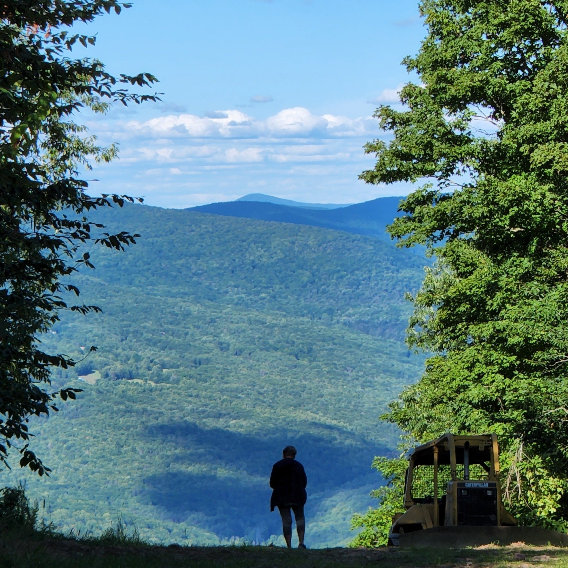 Beautiful Catskills views seen from Belleayre Lodge in Pine Hill, New York