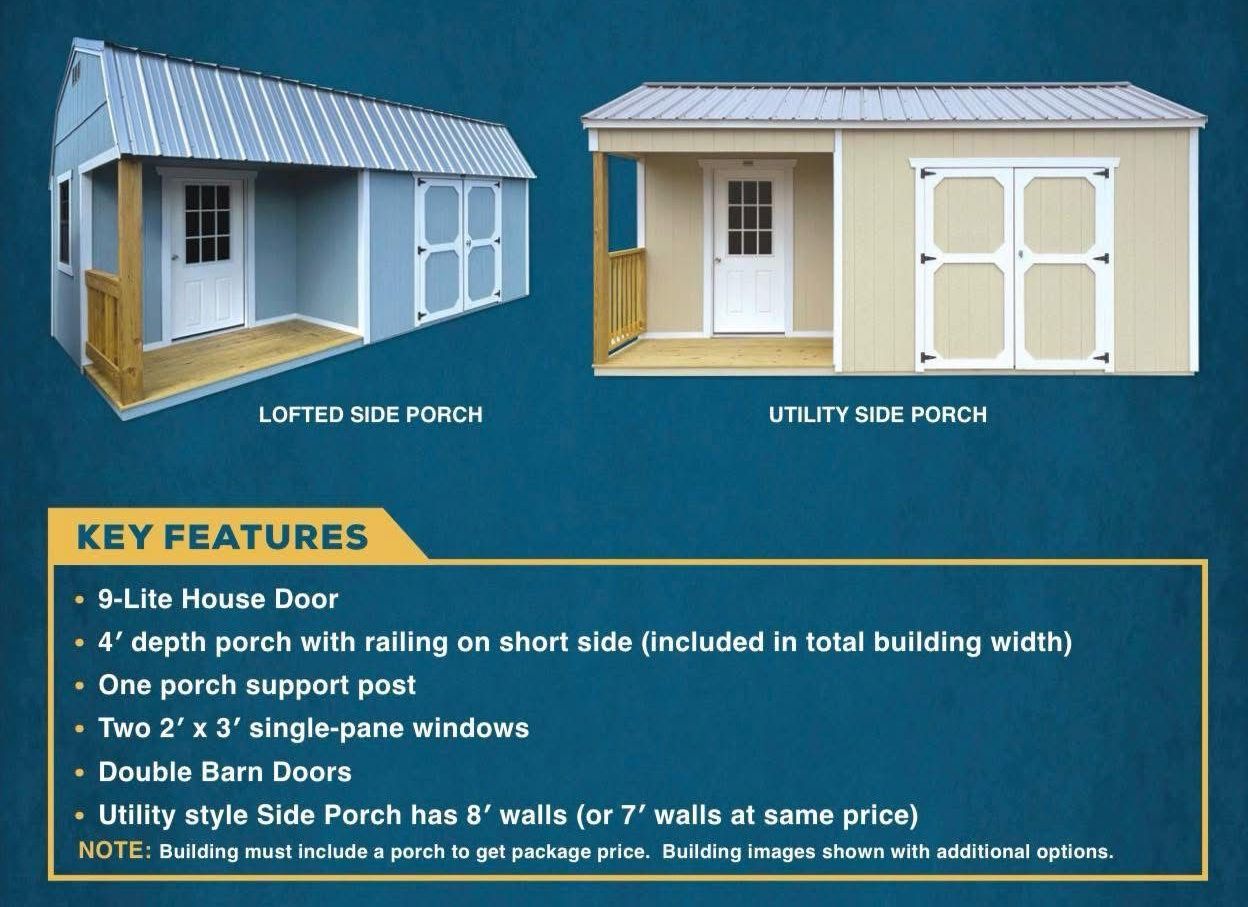 Side porches Side porches