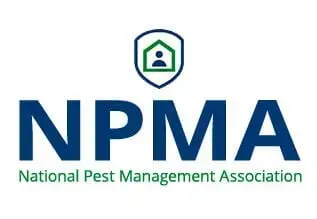 NPMA logo with blue letters and green shield icon, National Pest Management Association text below
