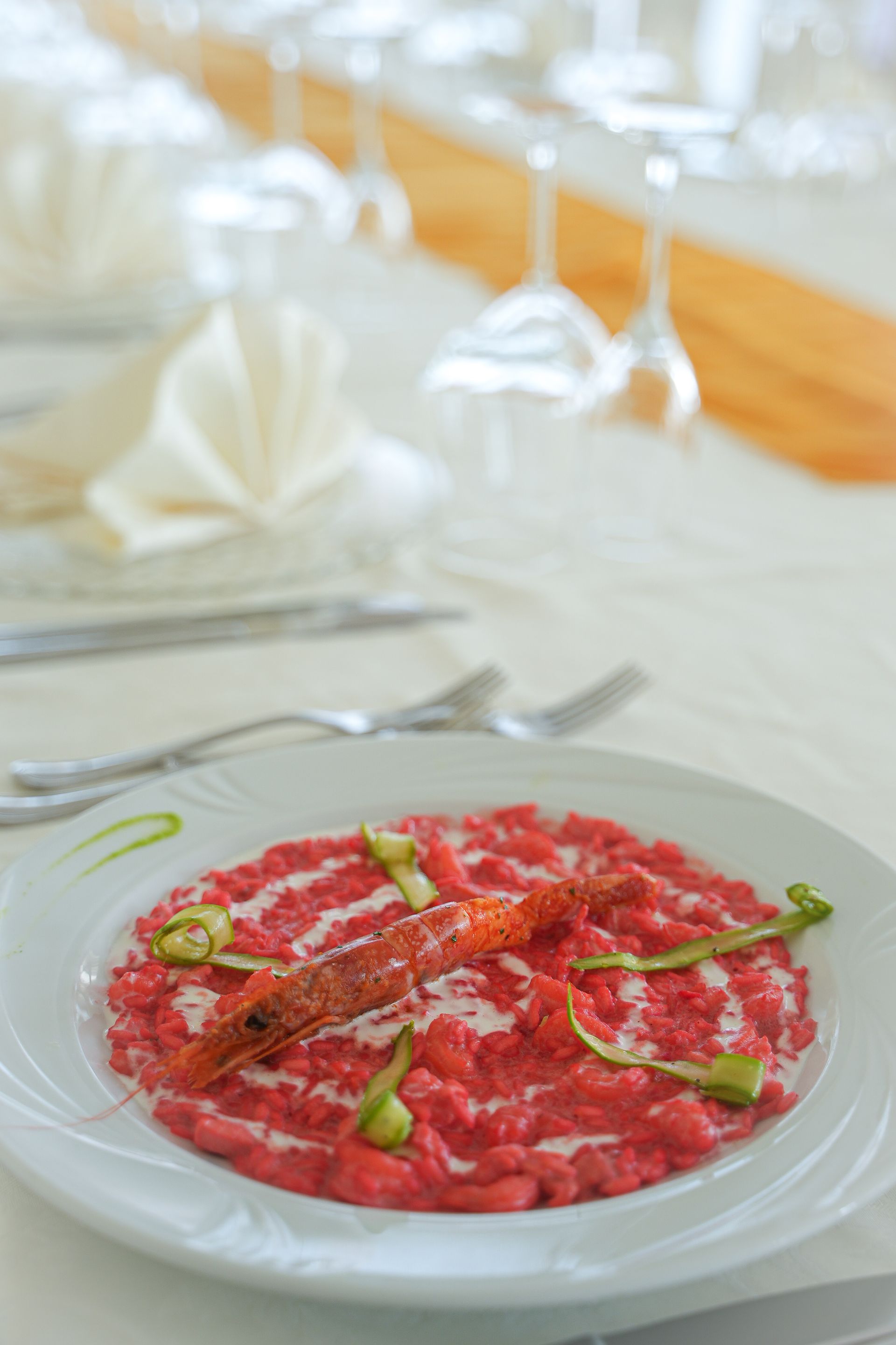risotto con gamberi