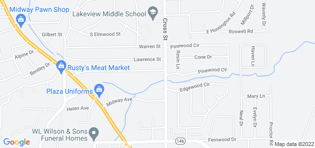 Map of business location