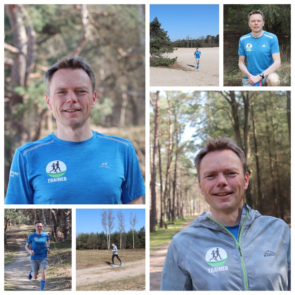 Trainer Arno Brons in nieuwe hardloop kleding
