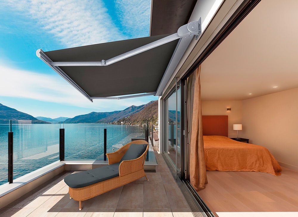 Folding Arm Awning Back Patio — Blinds in Bogangar, NSW