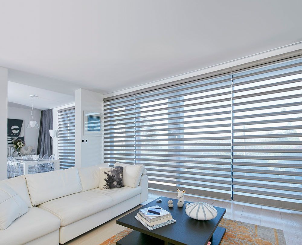 Piouette 2 Blinds Lounge Room — Blinds in Bogangar, NSW