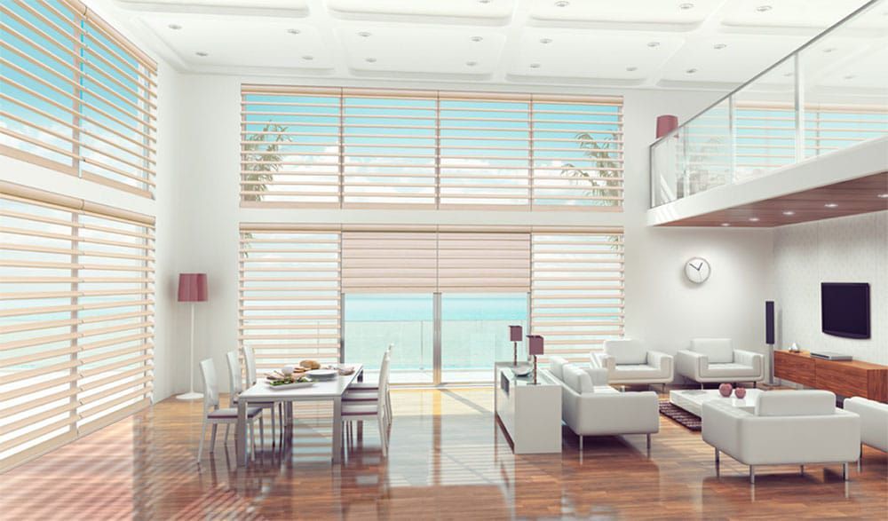 Pirouette Shades Enhance Lounge and Dining Rooms — Blinds in Bogangar, NSW