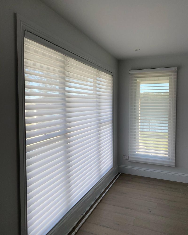 Installed White Window Blinds