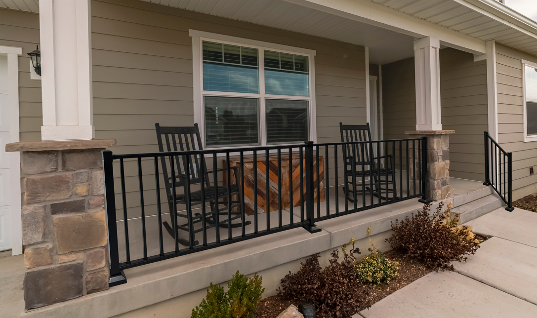 railing on porch