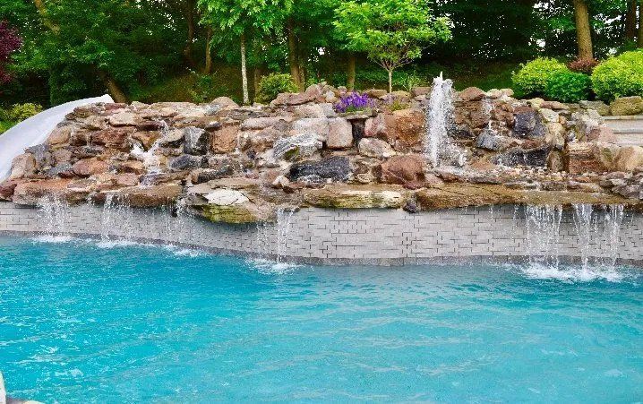 Waterfalls — Elmer, NJ — Del Val Pools & Spas