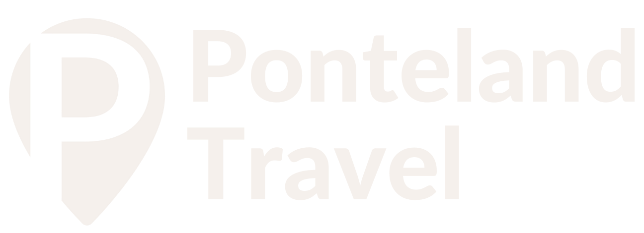 Ponteland Travel logo with a pin and the letter P.