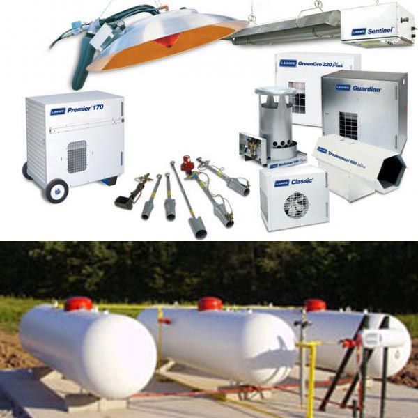 Industrial equipment and transport tanks, including blue-and-white machinery and large white cylindrical tanks outdoors