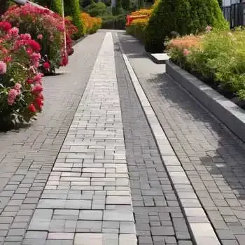 Paver patio single border