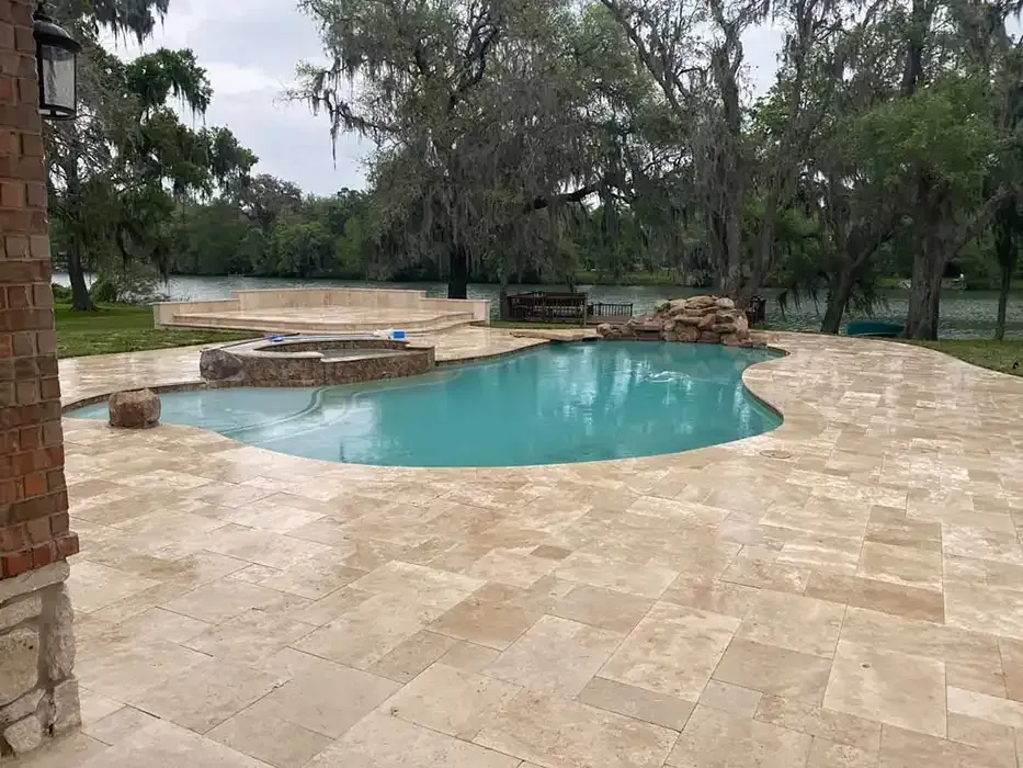 Deck paver for pool area