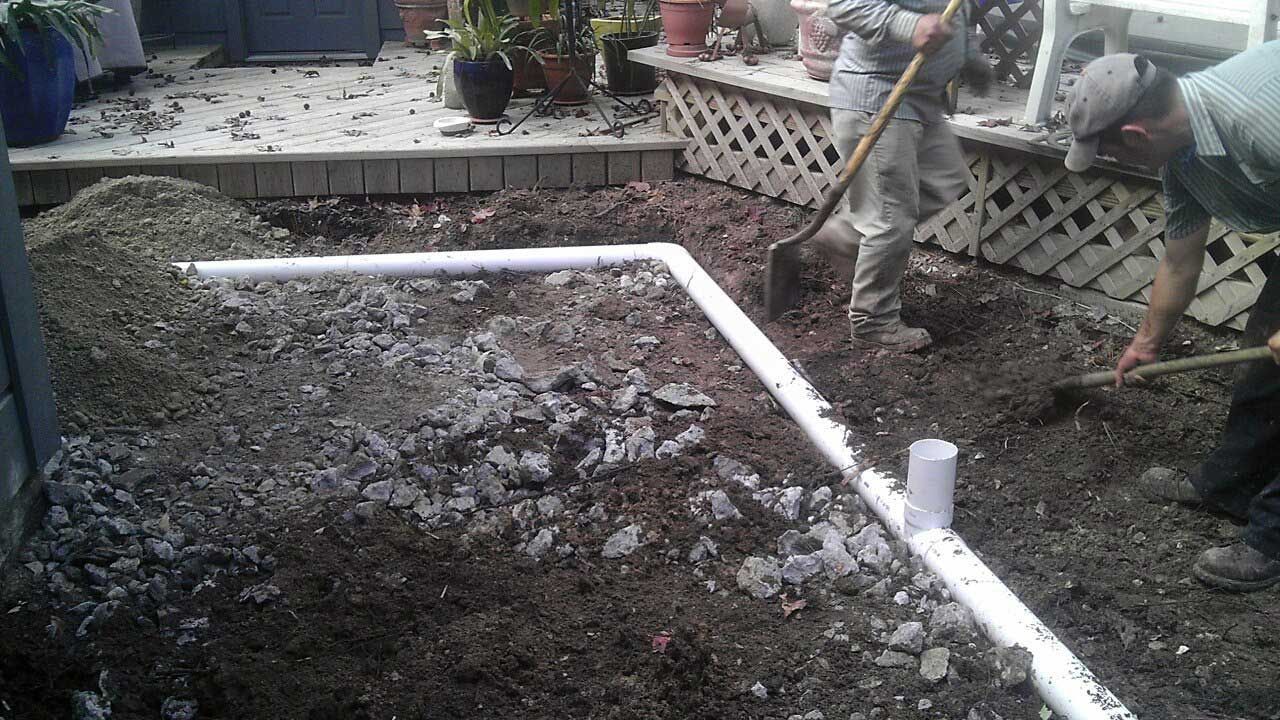 Drainage system installation
