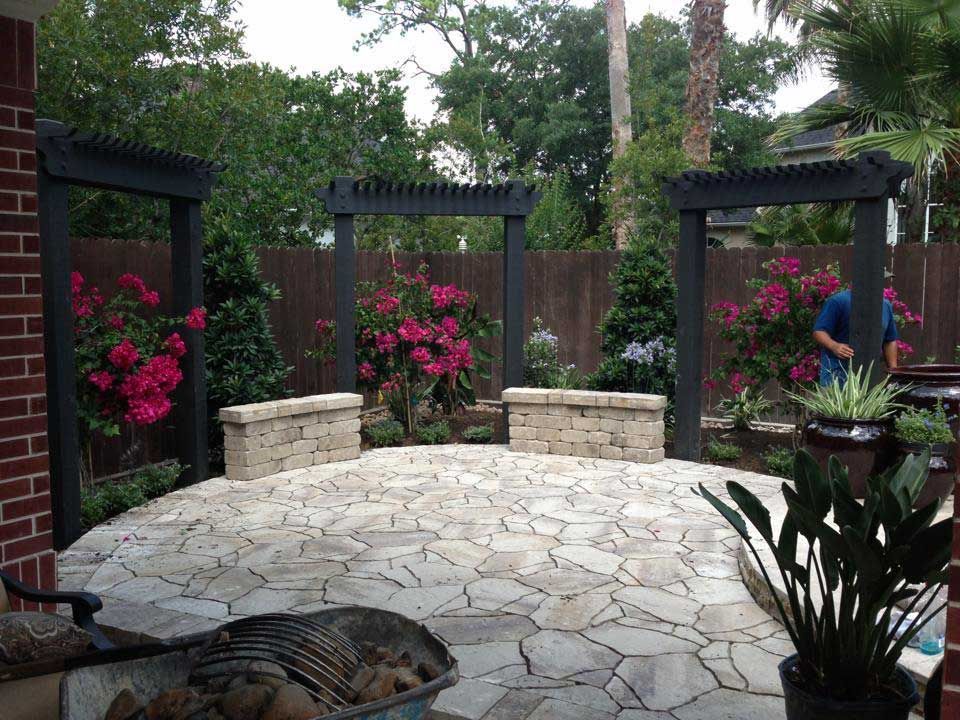 Paver patio place relax