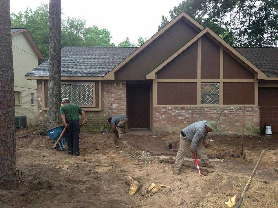Site preparation for paver patio