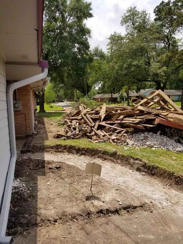 Site preparation for pathway