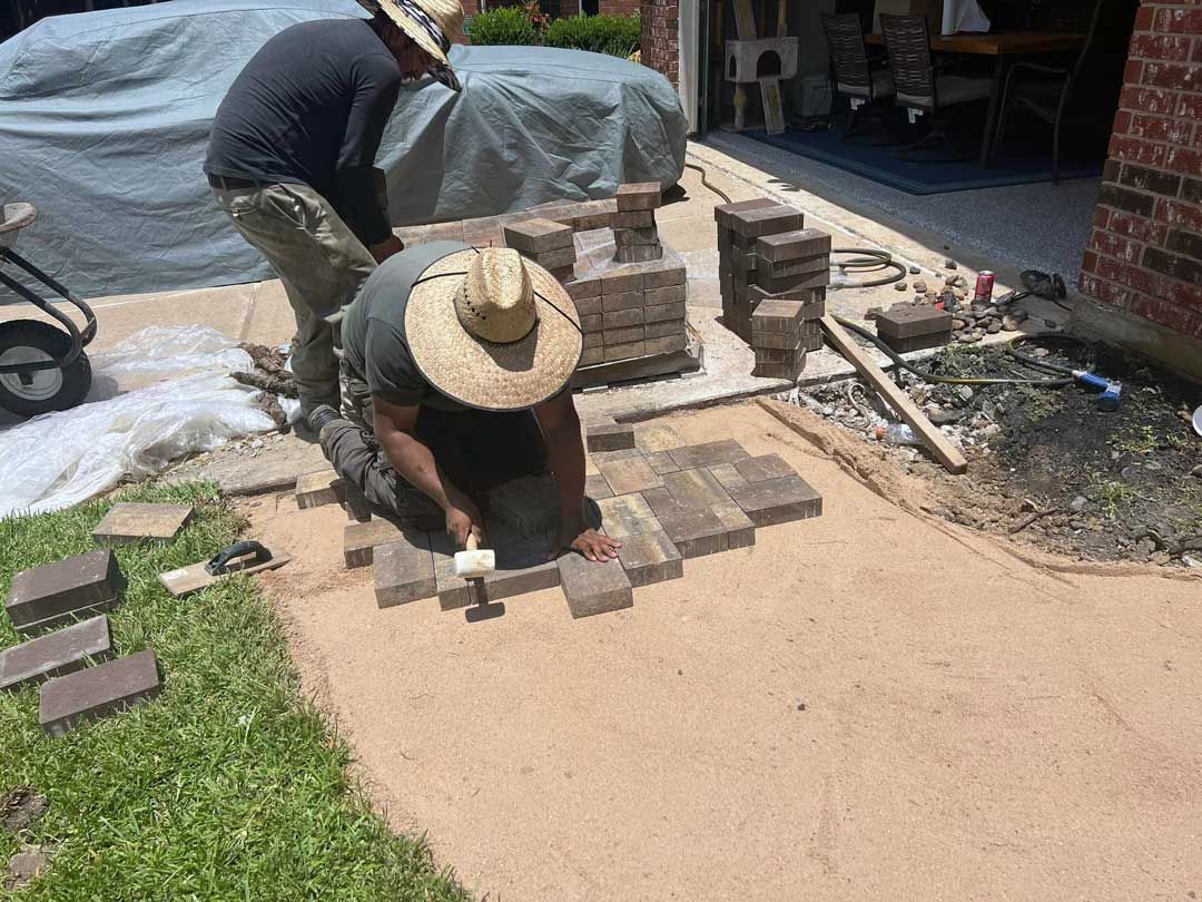 Site preparation for a pathway construction